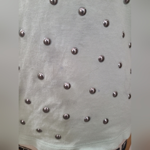 Express Mint Green Studded Tank Top - Picture 3 of 4